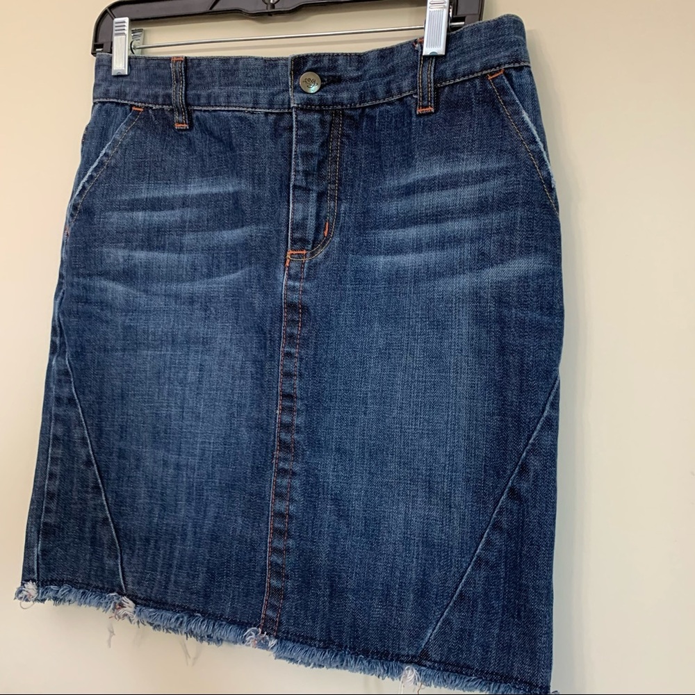 90’s Y2K Vintage Roxy blue denim skirt, size 28 Med 100% cotton aged with love